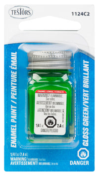 Testor'S 1124c2 1/4 Oz Green Gloss Enamel Hobby Paint