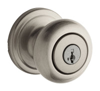 Kwikset SmartKey Juno Satin Nickel Entry Lockset KW1 1-3/4 in.