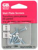 Gardner Bender White Metal Wall Plate Screws 10 pk