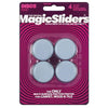 Magic Sliders Gray 1-1/2 in. Adhesive Plastic Sliding Discs 4 pk