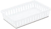 Sterilite 9.75 in. L X 6.375 in. W X 2.125 in. H White Storage Tray