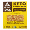 Munk Pack - Green Bar Peanut Butter Keto - Case of 6 - 4/1.12OZ