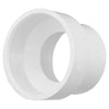 Charlotte Pipe Schedule 40 1-1/2 in. Hub X 2 in. D Hub PVC Reducing Coupling 1 pk