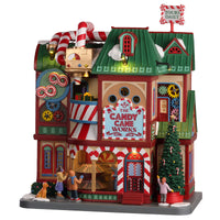 Lemax Multicolored The Candy Cane Works Christmas Village 10 in.