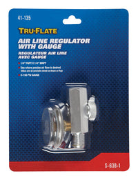 Tru-Flate Steel Air Line Regulator with Gauge 1/4 in. NPT 150 psi 1 pc