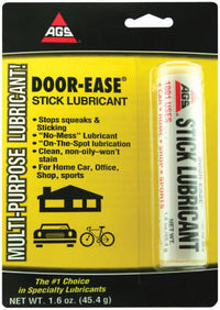 AGS No Mess Grease Stick Clean & Convenient Door Ease Stainless Multi-Purpose Stick Lubricant 1.6 oz.