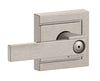 Schlage Northbrook Satin Nickel Bed and Bath Lever Right or Left Handed