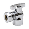 BK Products ProLine 1/2 in. FIP X 7/16 in. Compression Brass Angle Stop Valve