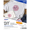 Avery 03271 8-1/2" x 11" Ink Jet Light T-Shirt Transfers 6 Count (Pack of 6)