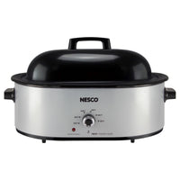 Nesco Silver Stainless Steel 18 qt Electric Roaster 17.5 in. H X 9.2 in. W X 25.4 in. L