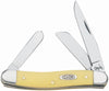 Case Stockman Yellow Chrome Vanadium 3.5 in. Pocket Knife