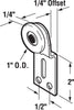 Prime-Line 1 in. D X 1/4 in. L Mill Nylon/Steel Wardrobe Door Roller Assembly 2 pk