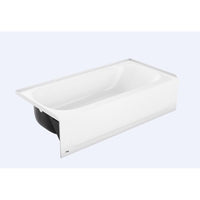 Bootz 14.25 in. H X 30 in. W X 60 in. L White Bathtub