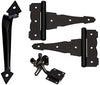 National Hardware Black Steel Gate Hardware Kit 1 pk