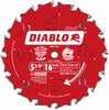 Diablo 5-3/8 in. D X 10 mm TiCo Hi-Density Carbide Trim Saw Blade 16 teeth 1 pk