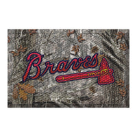 MLB - Atlanta Braves Camo Rubber Camo Scraper Door Mat