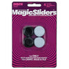 Magic Sliders Gray 1 in. Adhesive Plastic Floor Slide 4 pk