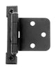 Acorn 2-5/8 in. W X 2-5/8 in. L Black Iron Overlay Hinge 2 pk