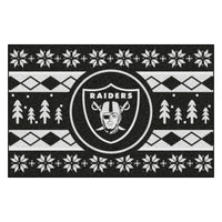 NFL - Las Vegas Raiders Holiday Sweater Rug - 19in. x 30in.