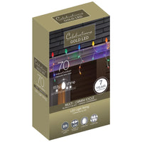 Celebrations LED C9 Multicolored 70 ct Icicle Christmas Lights 8 ft.