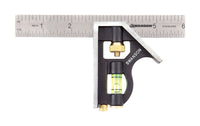 Swanson 3.5 in. L X .625 in. H Stainless Steel Adjustable Combination Square