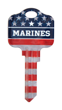 Kaba Ilco Schlage Marines/Flag House/Office Key Blank Single (Pack of 5).