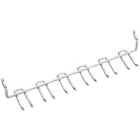 Crawford Zinc Plated Silver Steel 1.6 in. Multi-Tool Peg Hook Rack 1 pk