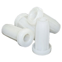 Round Caster Sockets, Plastic, 11/16 OD x 5/16-In. ID, 4-Pk.