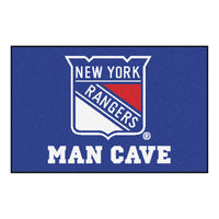 NHL - New York Rangers Man Cave Rug - 19in. x 30in.