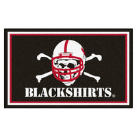 University of Nebraska Blackshirts 4ft. x 6ft. Plush Area Rug