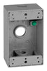 Sigma Engineered Solutions New Work 18.3 cu in Rectangle Metallic 1 gang Weatherproof Box Gray