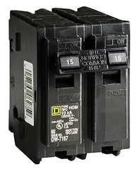 Square D HomeLine 15 amps Surge 2-Pole Circuit Breaker | Max Warehouse