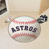 MLB - Houston Astros Script Baseball Rug - 27in. Diameter