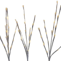 Celebrations LED Warm White Lighted Birch Twigs 32 in. Yard Decor (Pack of 12)