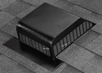 Air Vent 3.6 in. H x 15 in. W x 16 in. L x 9 in. Dia. Black Aluminum Roof Vent Assembly (Pack of 6)