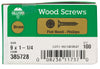 Hillman No. 9 X 1-1/4 in. L Phillips Wood Screws 100 pk