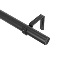 Umbra Zen Matte Black Curtain Rod 32 in. L X 128 in. L (Pack of 2)