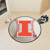 University of Illinois Baseball Rug - 27in. Diameter