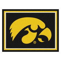 University of Iowa 8ft. x 10 ft. Plush Area Rug