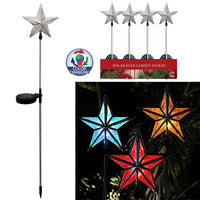 Solaris Solar Powered Star Garden Stake Pathway Decor (Pack of 16)