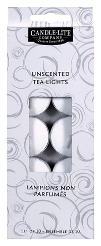 Candle-lite White Tea Light Candle 8.5 in. H x 1.5 in. Dia. (Pack of 12)