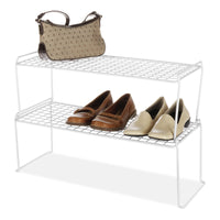 Whitmor 6023-3120 White Expandable & Stackable Shoe Rack (Pack of 6)