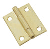 National Hardware 2 in. L Brass-Plated Door Hinge 1 pk