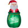 Gemmy LED Santa in Gift Sack 5 ft. Inflatable