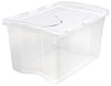 Sterilite 19148006 48 Quart Clear Hinged Lid Storage Box (Pack of 6)