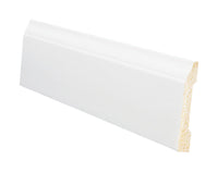 Inteplast Building Products 3-3/16 in. x 8 ft. L Prefinished White Polystyrene Wall Base (Pack of 12)