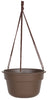 Bloem 6.8 in. H X 12.4 in. D Resin Hanging Basket Chocolate