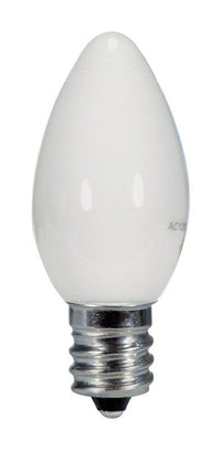 Satco C7 E12 (Candelabra) LED Bulb Warm White 5 Watt Equivalence 1 pk