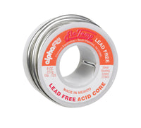 Alpha Fry Lead-Free Acid Core Silver Bearing Wire Solder 0.125 Dia. in. for Electrical Use