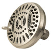 PlumbCraft Brushed Nickel Plastic 6 settings Showerhead 2 gpm